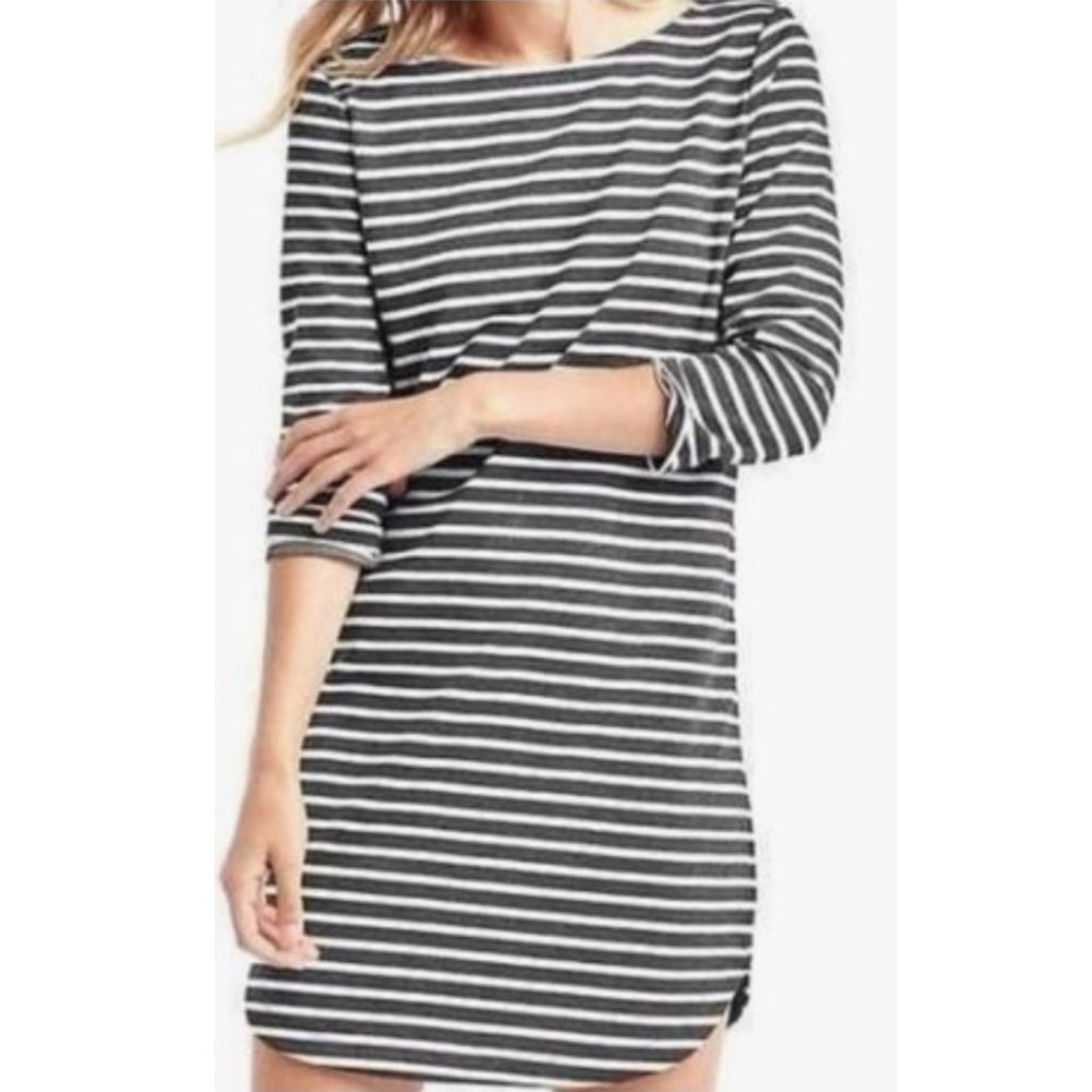 Gap Long Sleeve Stripe Dress